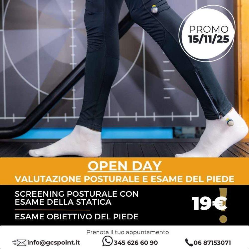 Promo Open Day valutazione posturale GCS point maximo ottobre 2025
